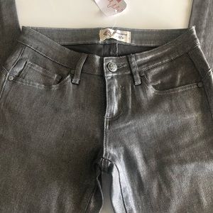 Grey Metallic Jeans-final markdown